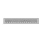 EQ- BAJO RELIEVE PUNTILLAS CHICAS 30.5x3.2cm COD 202