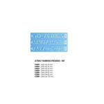PLANTEC- LETRAS Y NUMEROS PLANTEC 2399 ALT.100MM / 4 PLANT.HELV