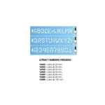 PLANTEC- LETRAS Y NUMEROS PLANTEC FRESADOS TECNICO (2499 )ALT 100 MM