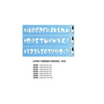 PLANTEC- LETRAS Y NUMEROS PLANTEC FRESADOS DECORATIVO (2720 )ALT 20 MM