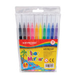 KEYROAD- MARCADORES LARGOS COLORES SURTIDOS x10