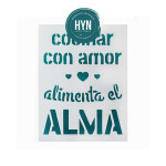 HYN- STENCIL ARTISTICO SERIE F 20 X 30 STF015