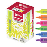 FILGO- RESALTADOR TEXT MARKER  NARANJA FLUO X 12