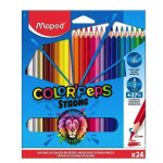 MAPED- LAPICES DE COLORES PEPS STRONG x24 LARGO SURTIDO