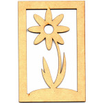 LASER DIX- DECO Y ARTESANIAS COD. 0329 06 FLOR CON MARCO