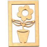 LASER DIX- DECO Y ARTESANIAS COD. 0330 30 FLOR CON MARCO