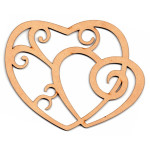 LASER DIX- DECO Y ARTESANIAS COD. 0106 30 CORAZONES