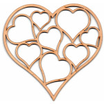 LASER DIX- DECO Y ARTESANIAS COD. 0108 10 CORAZONES